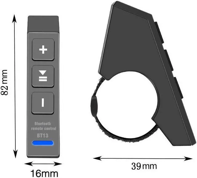 Alt view image 2 of 7 - Acaigel Wireless Bluetooth Motorcycle Steering Wheel Media Remote Control Waterproof