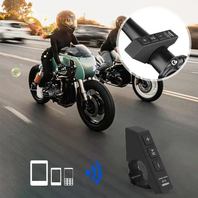 Alt view image 5 of 7 - Acaigel Wireless Bluetooth Motorcycle Steering Wheel Media Remote Control Waterproof