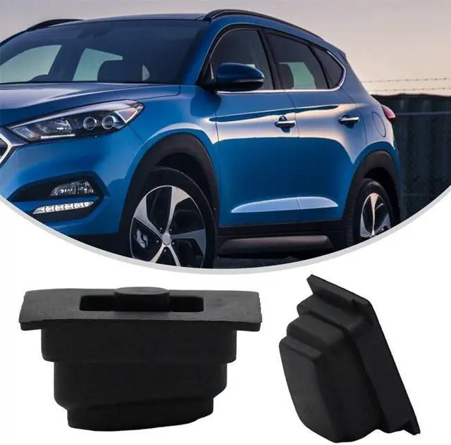 Main image of Yassdwbn 2Pcs Front Door Handle Buckle Induction Button Black For Hyundai Tucson 2015- 20