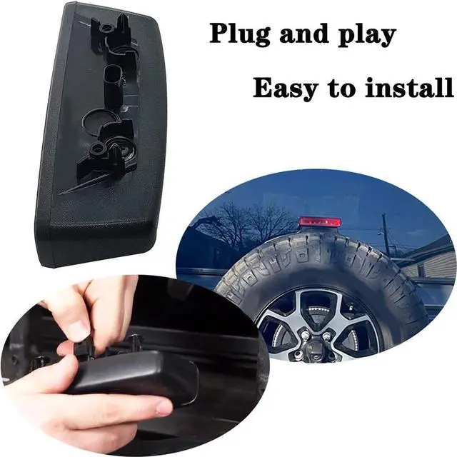 Alt view image 6 of 7 - Acaigel Red LED Strip Third Brake Light For Jeep Wrangler JL 18-22