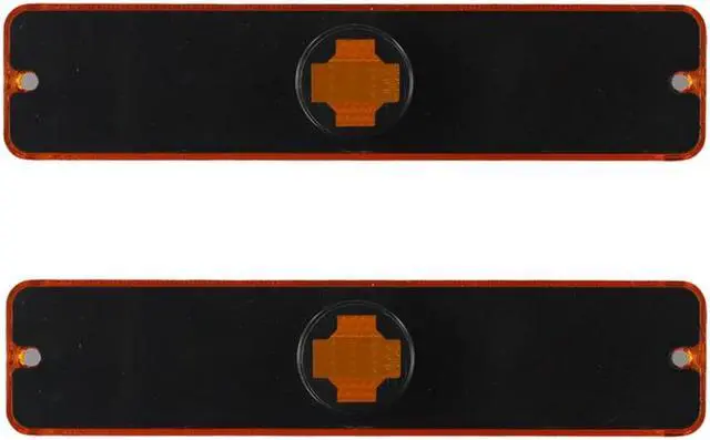 Alt view image 7 of 7 - Acaigel 2Pcs Front Bumper Side Marker Light For Jeep Wrangler YJ 1987-1995