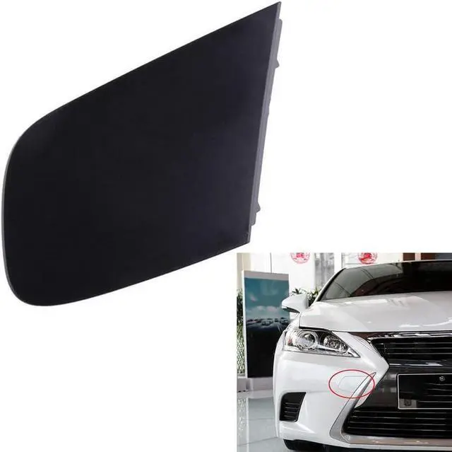 Alt view image 3 of 5 - Yingshan 2Pcs Front Bumper Tow Hook Cover For 14-17 Lexus CT200H 52127-76904, 52128-76904
