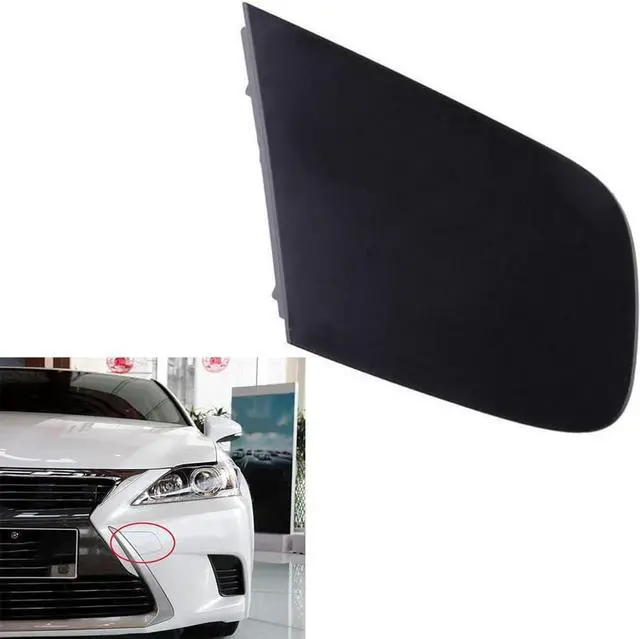 Alt view image 4 of 5 - Yingshan 2Pcs Front Bumper Tow Hook Cover For 14-17 Lexus CT200H 52127-76904, 52128-76904