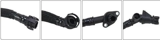 Alt view image 4 of 5 - 4CPS Left Right Crankcase Vent Pipe 11157575641 For BMW 550i 650i 750i X5 X6
