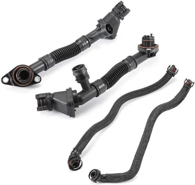 Alt view image 3 of 5 - 4CPS Left Right Crankcase Vent Pipe 11157575641 For BMW 550i 650i 750i X5 X6
