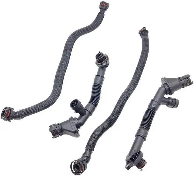 Alt view image 5 of 5 - 4CPS Left Right Crankcase Vent Pipe 11157575641 For BMW 550i 650i 750i X5 X6
