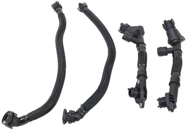 Alt view image 6 of 6 - Acaigel 4pcs Left+Right Crankcase Vent Pipe For Bmw 550I 650I 750I X5 X6