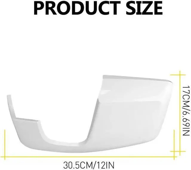 Alt view image 4 of 5 - Paiying White LH & RH Wing Mirror Cover 1809084 1809085 2064127 For Ford Transit Custom