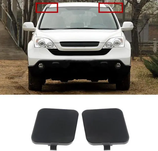 Alt view image 2 of 5 - Yassdwbn 2x Car Windshield Side Garnish Lid Cover For Honda CRV 2007-2011 73163-SWA-003