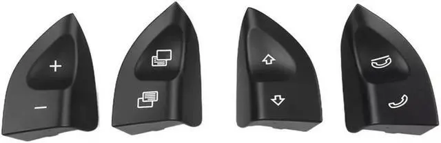 Alt view image 2 of 7 - Acaigel 1 Pair Steering Wheel Control Button Switch Cover Black For Mercedes W220 W215 2208210679