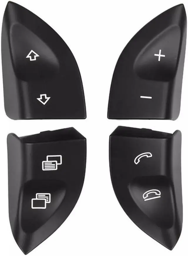 Main image of Acaigel 1 Pair Steering Wheel Control Button Switch Cover Black For Mercedes W220 W215 2208210679