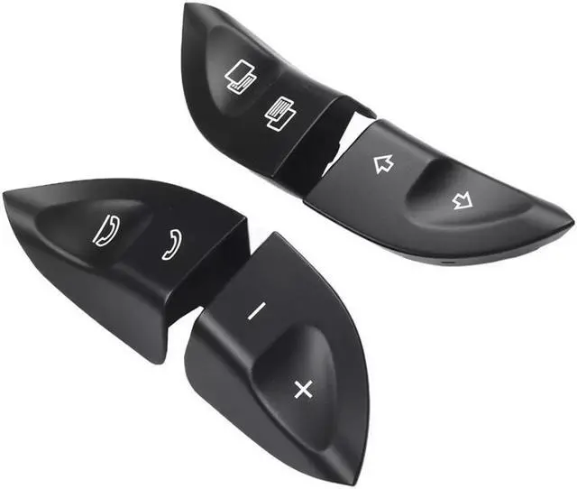 Alt view image 5 of 7 - Acaigel 1 Pair Steering Wheel Control Button Switch Cover Black For Mercedes W220 W215 2208210679