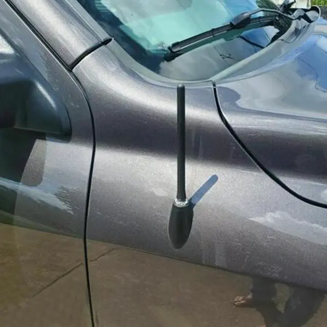 Alt view image 4 of 5 - Paiying 1× New Short Black Antenna Mast 56038725AC Fits For Ram 1500 2500 3500 2010-2020