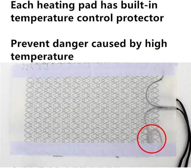 Alt view image 4 of 5 - Acaigel  Motorcycle ATV UTV E-BIKE Induction switch  Carbon Fiber Seat Heater heated pad