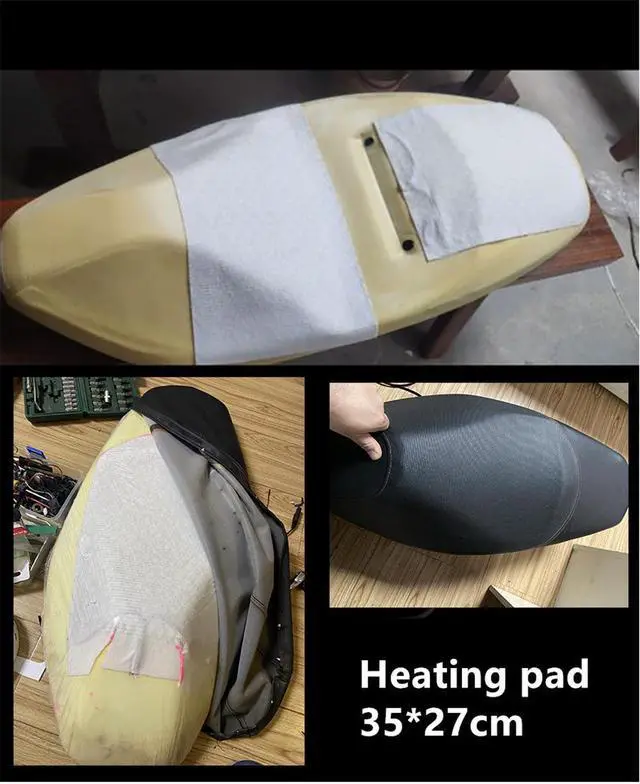 Alt view image 3 of 5 - Acaigel  Motorcycle ATV UTV E-BIKE Induction switch  Carbon Fiber Seat Heater heated pad