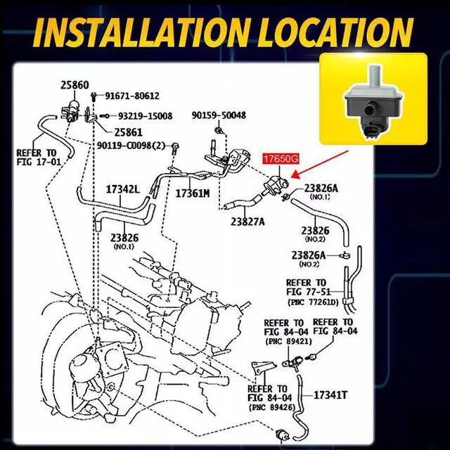 Alt view image 5 of 7 - Yingshan Power Steering Pressure Sensor 89448-34020 for Lexus Toyota 4Runner Tundra LX570