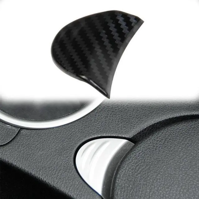 Alt view image 2 of 5 - Yingshan Carbon Fiber Look Car Interior Central Armrest Box Switch Cover Trim For Nissan 370Z