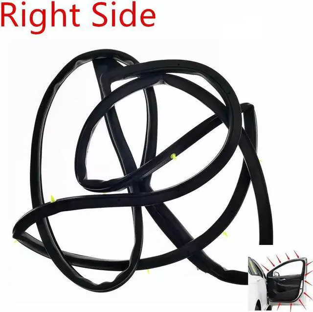 Alt view image 4 of 5 - Yassdwbn 2x Door Weatherstrip Front Left And Right Open Rubber Stripping For CIVIC Sedan