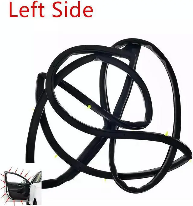 Alt view image 3 of 5 - Yassdwbn 2x Door Weatherstrip Front Left And Right Open Rubber Stripping For CIVIC Sedan