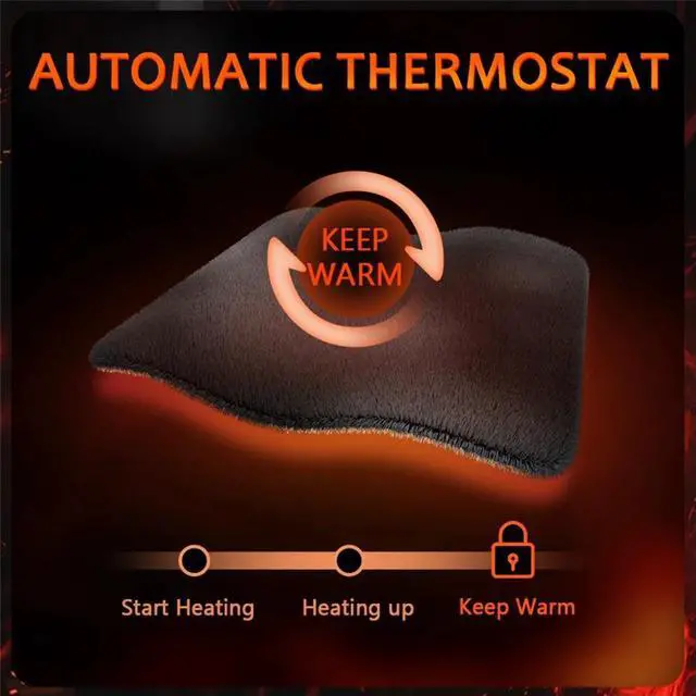 Alt view image 4 of 6 - Acaigel Fast Heating 12-24V Heated Car Seat Cover Universal Car Seat Heater Winter Car Heating Cushion Back Warmer Heating Pads 1Pc