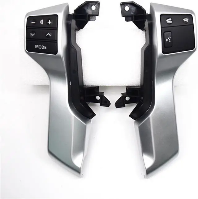 Alt view image 7 of 7 - Yingshan 84250-60140 Steering Wheel Control Switch Silver For Toyota Land Cruiser Prado 150 GRJ150 KDJ150 Low Configured Model