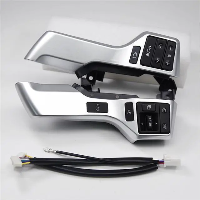 Alt view image 3 of 5 - Yingshan 84250-60180 Steering Wheel Control Switch Silver For Toyota Land Cruiser Prado 150 GRJ150 KDJ150 High Configured Model