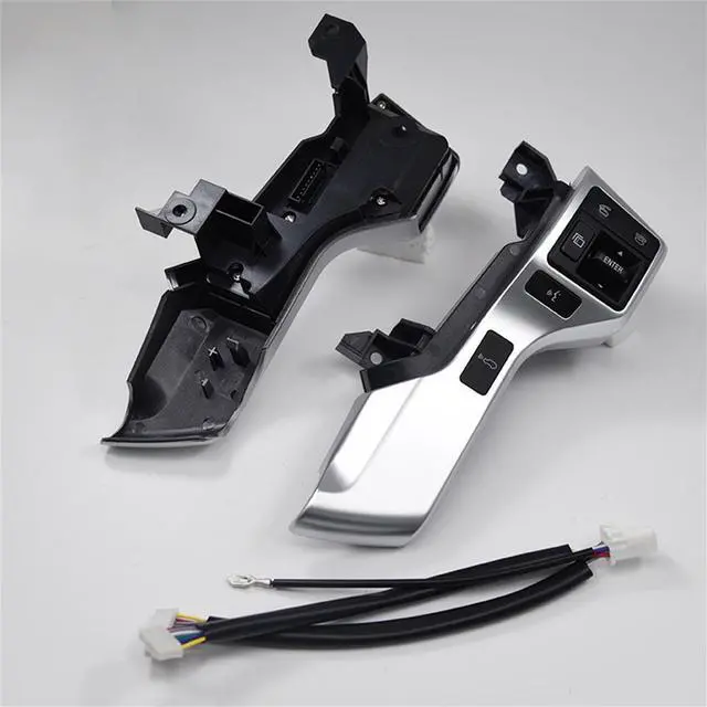 Alt view image 4 of 5 - Yingshan 84250-60180 Steering Wheel Control Switch Silver For Toyota Land Cruiser Prado 150 GRJ150 KDJ150 High Configured Model