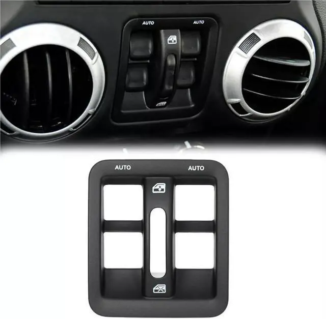 Alt view image 4 of 6 - Acaigel Dashboard Instrument Panel Power Window Switch Bezel For Jeep Wrangler 1Rp75Dx9Ac