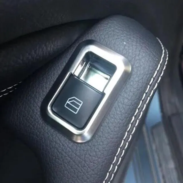 Alt view image 4 of 6 - Acaigel 1 Set Car Window Switch Cover Trim For Mercedes Benz A B C E Cla Cls