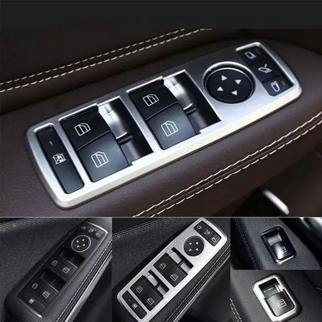 Alt view image 5 of 6 - Acaigel 1 Set Car Window Switch Cover Trim For Mercedes Benz A B C E Cla Cls
