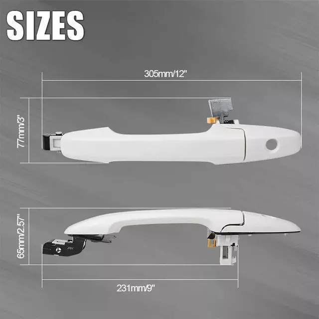 Alt view image 2 of 5 - Yassdwbn Front Left Outside Exterior Door Handle Replacement For Honda 2006 - 2011 Civic