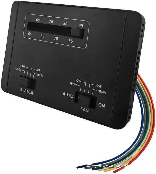 Alt view image 4 of 5 - Acaigel 7330F3852 Manual Wall Thermostat Single Stage Heat/Cool