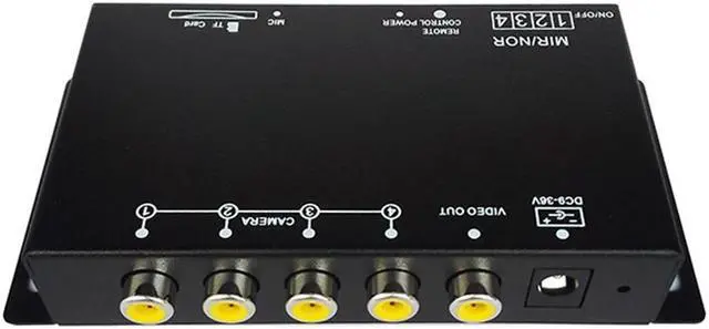 Alt view image 3 of 3 - Yassdwbn 1x Car Vechicle Recorder Parking Camera Split-Screen Image Control Box Converter