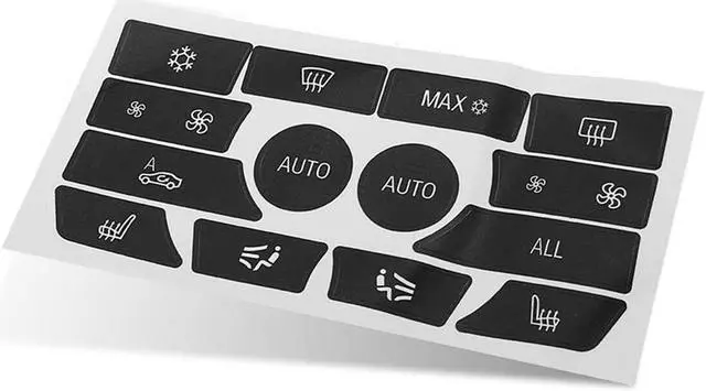 Alt view image 4 of 6 - Acaigel For Bmw 5 6 7 F10 F01 F12 A/C Climate Control Button Repair Decals Stickers