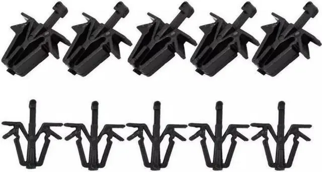 Alt view image 3 of 7 - Yassdwbn 10Pcs Grille Clips For Toyota 4Runner 89-02 Pickup 89-95 Rav4 01-05 Tacoma 95-04