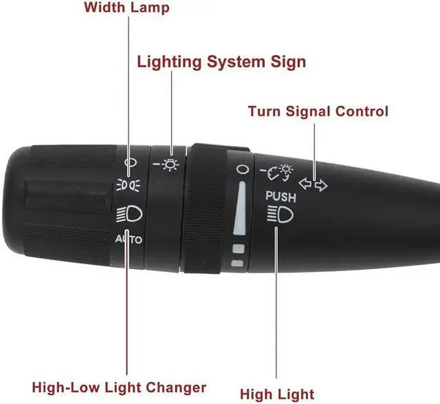 Alt view image 4 of 5 - Paiying Turn Signal Headlight Dimmer Switch with Auto Headlights For Chrysler Dodge Jeep
