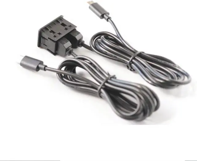 Alt view image 4 of 5 - Yassdwbn Interface Extension Cable Adapter Panel Car Dual Type-C to USB+TYPE-C Port Panel