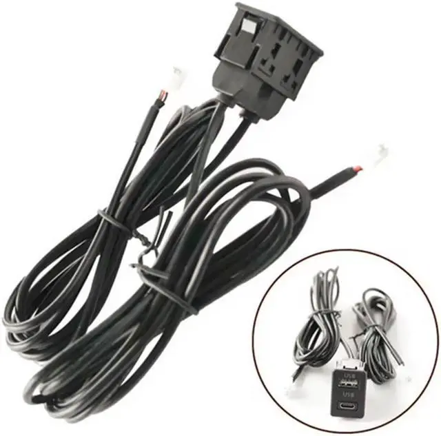 Main image of Paiying Navigation 4Pin 6Pin to USB+TYPE-C Port Panel Interface Extension Cable Adapter