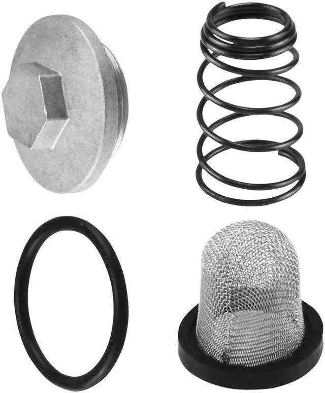 Alt view image 3 of 5 - Yingshan Oil Drain Plug Filter Set For Gy6 50Cc 125Cc 150Cc Scooter Moped