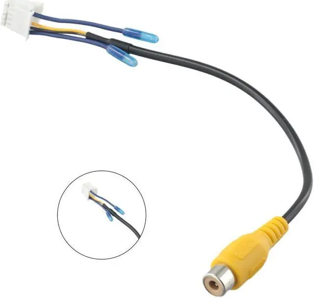 Alt view image 3 of 5 - Yassdwbn 10Pin Car Android Radio Rear View Backup Camera Cable Connector Auto RCA Adaptor