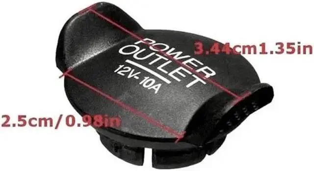 Alt view image 4 of 5 - Yassdwbn 1Pcs Universal 12V Auto Car Power Outlet Socket Plug Cigarette Lighter Cover Cap