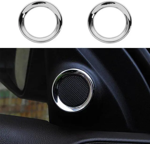 Main image of Acaigel 2X Chrome Front Door Speaker Trim Ring For Jeep Grand Cherokee Durango 2011-2021
