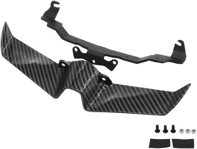 Alt view image 3 of 5 - Yassdwbn Motorcycle Front Spoiler Abs Carbon Fiber Style Fit For Yamaha Mt-10 Mt-10 Sp 2022-