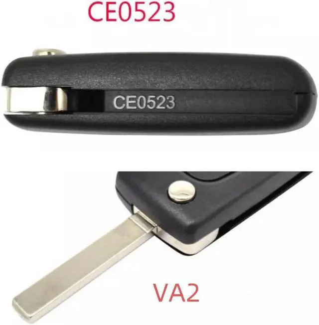 Alt view image 3 of 5 - Furulu 2 Button Remote Control Key CE0523 VA2 433mhz FSK For Peugeot 207 308 Citroen C2