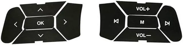 Alt view image 3 of 6 - Acaigel Steering Wheel Button Repair Decals Stickers For Ford Mustang 15-18