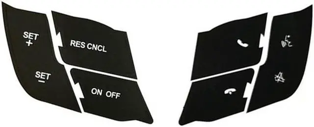 Alt view image 4 of 6 - Acaigel Steering Wheel Button Repair Decals Stickers For Ford Mustang 15-18
