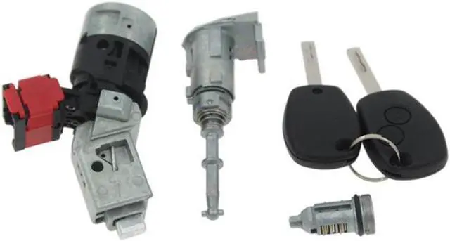 Alt view image 2 of 7 - Acaigel 806012544R Ignition Switch Cylinder Door Lock For Renault Kangoo