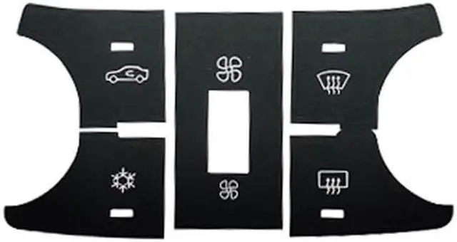 Alt view image 2 of 5 - Yassdwbn A/C Climate Control Button Decals Sticker Set For Buick Verano Encore 2013-2015