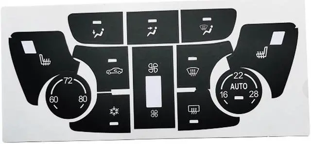 Main image of Yassdwbn A/C Climate Control Button Decals Sticker Set For Buick Verano Encore 2013-2015
