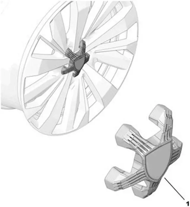 Alt view image 5 of 5 - Yassdwbn Wheel Center Cover Hub Cap Yl022040Xk For Peugeot 308 408 508 3008 4008 5008